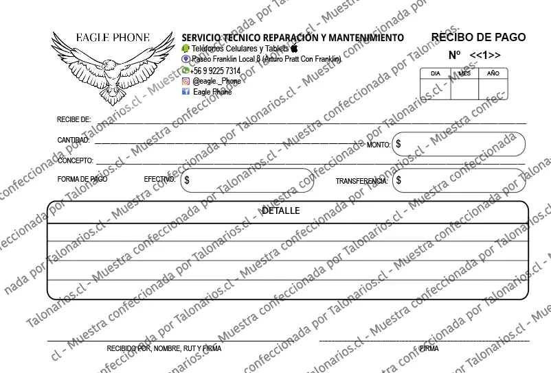 Muestra de celulares en tamaño Media carta