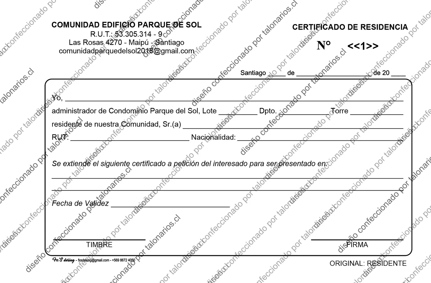 Muestra de comunidades en tamaño Media carta