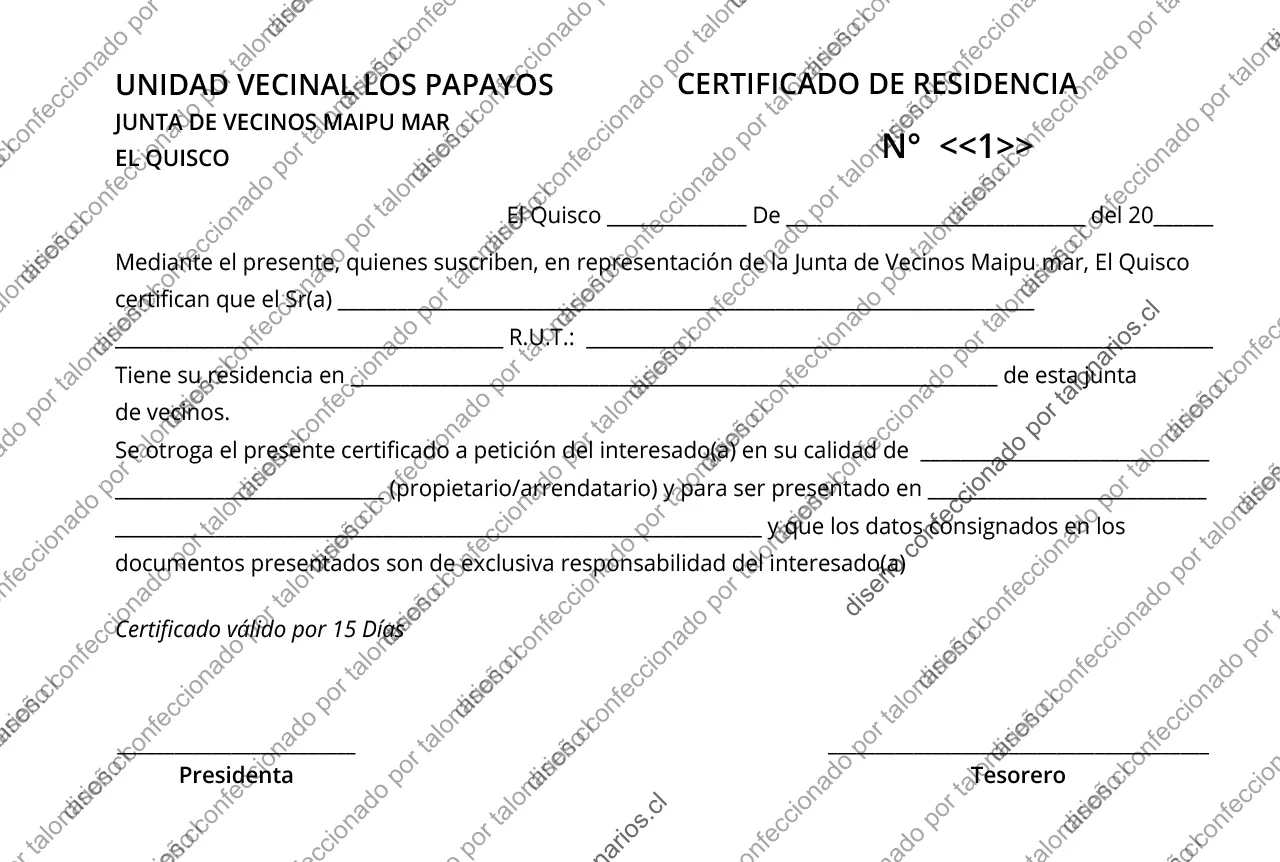 Muestra de comunidades en tamaño Media carta