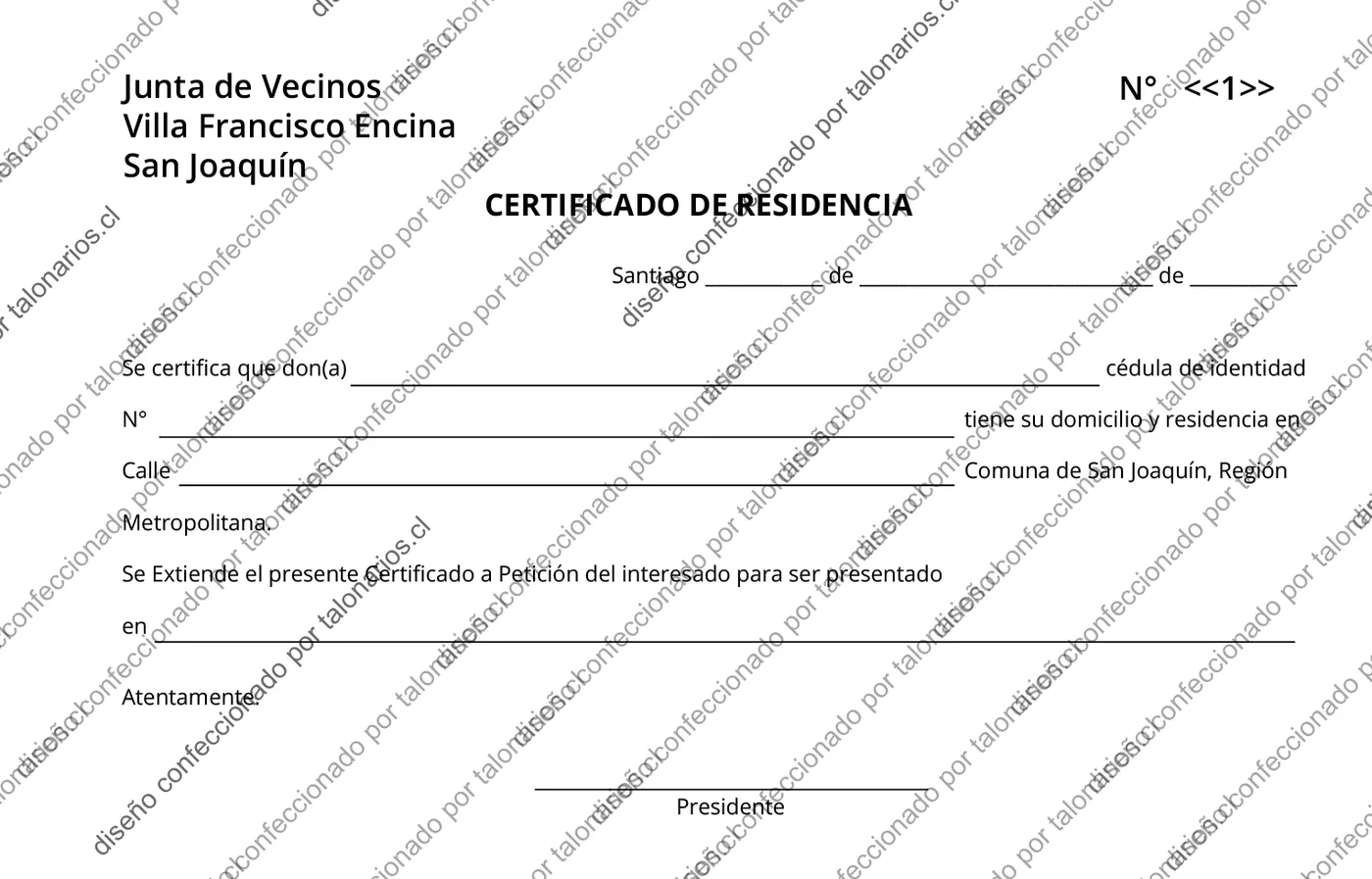 Muestra de comunidades en tamaño Media carta