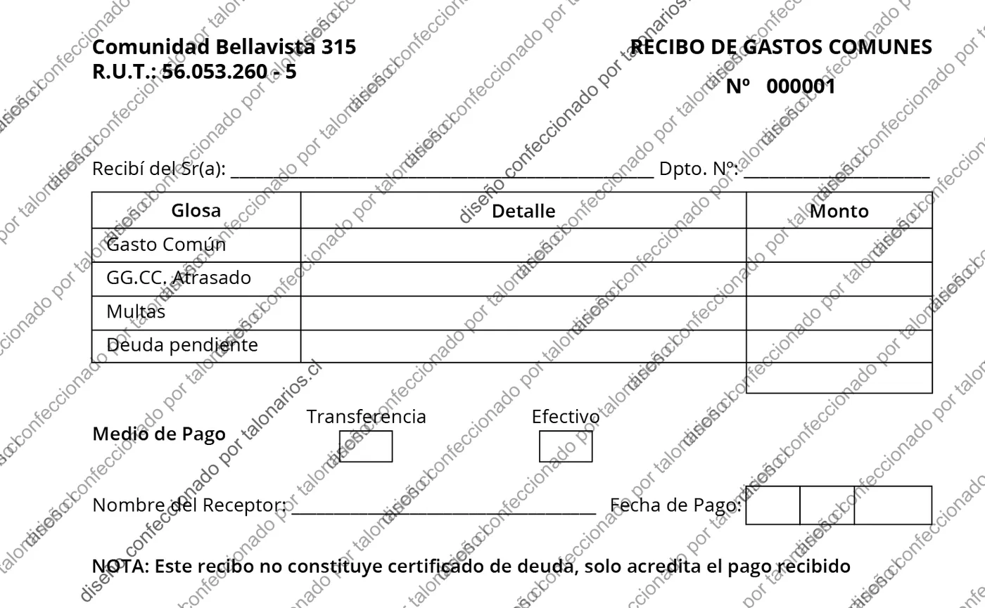 Muestra de comunidades en tamaño Media carta