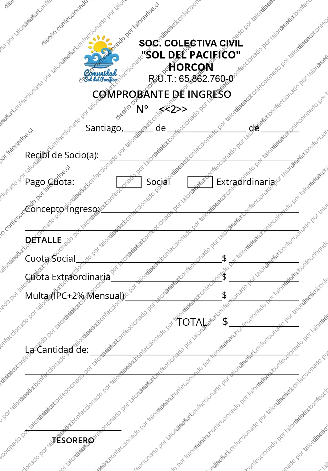 Muestra de comunidades en tamaño Media carta