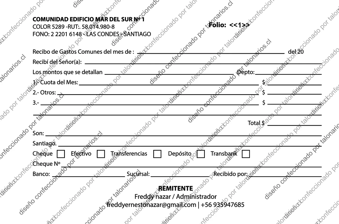 Muestra de comunidades en tamaño Media carta