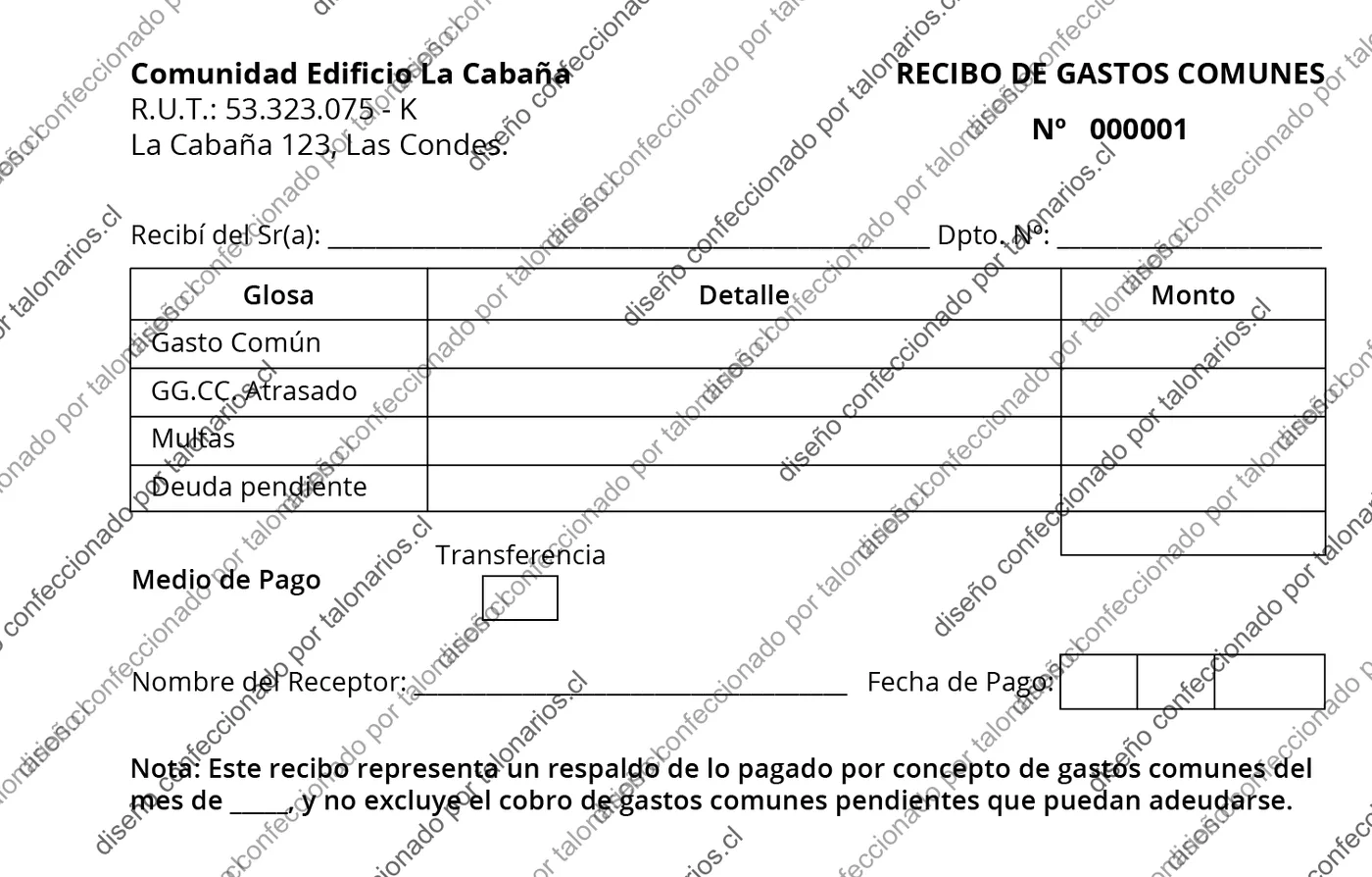 Muestra de comunidades en tamaño Media carta