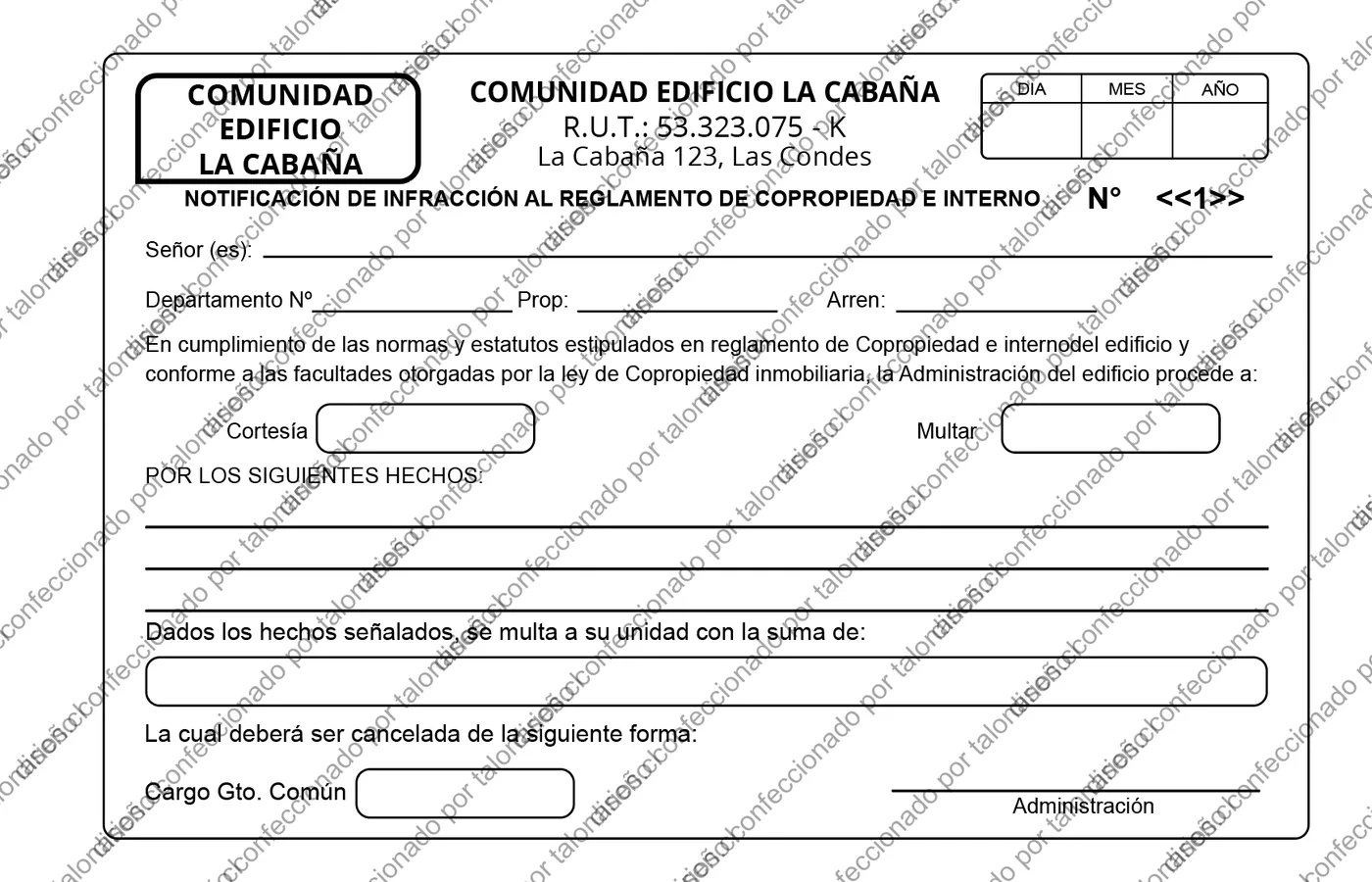 Muestra de comunidades en tamaño Media carta