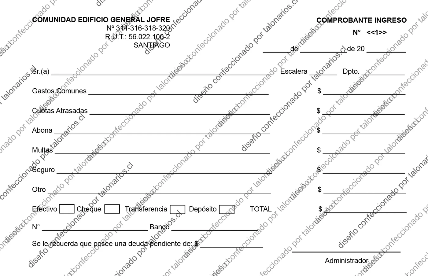 Muestra de comunidades en tamaño Media carta