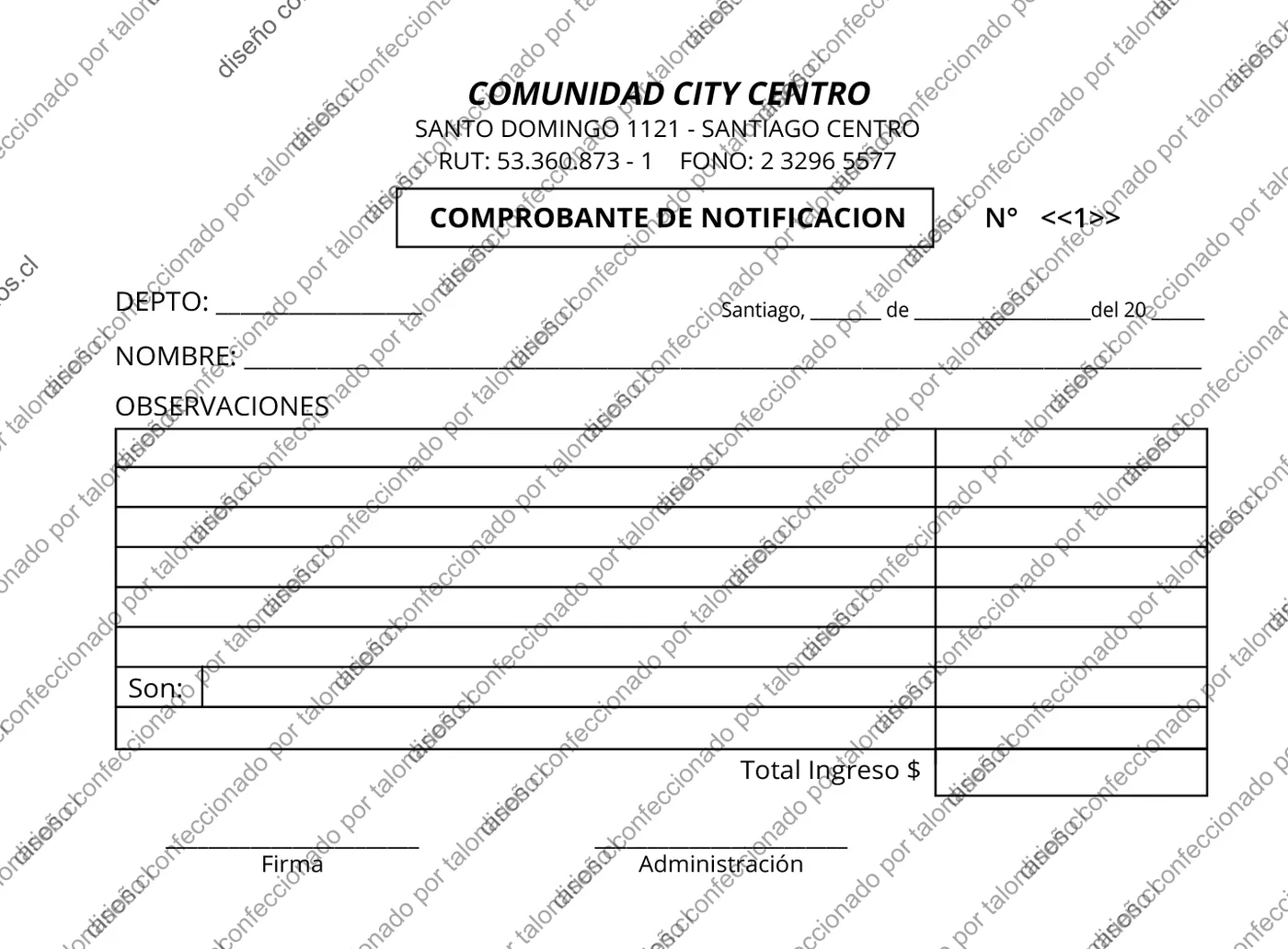 Muestra de comunidades en tamaño Media carta