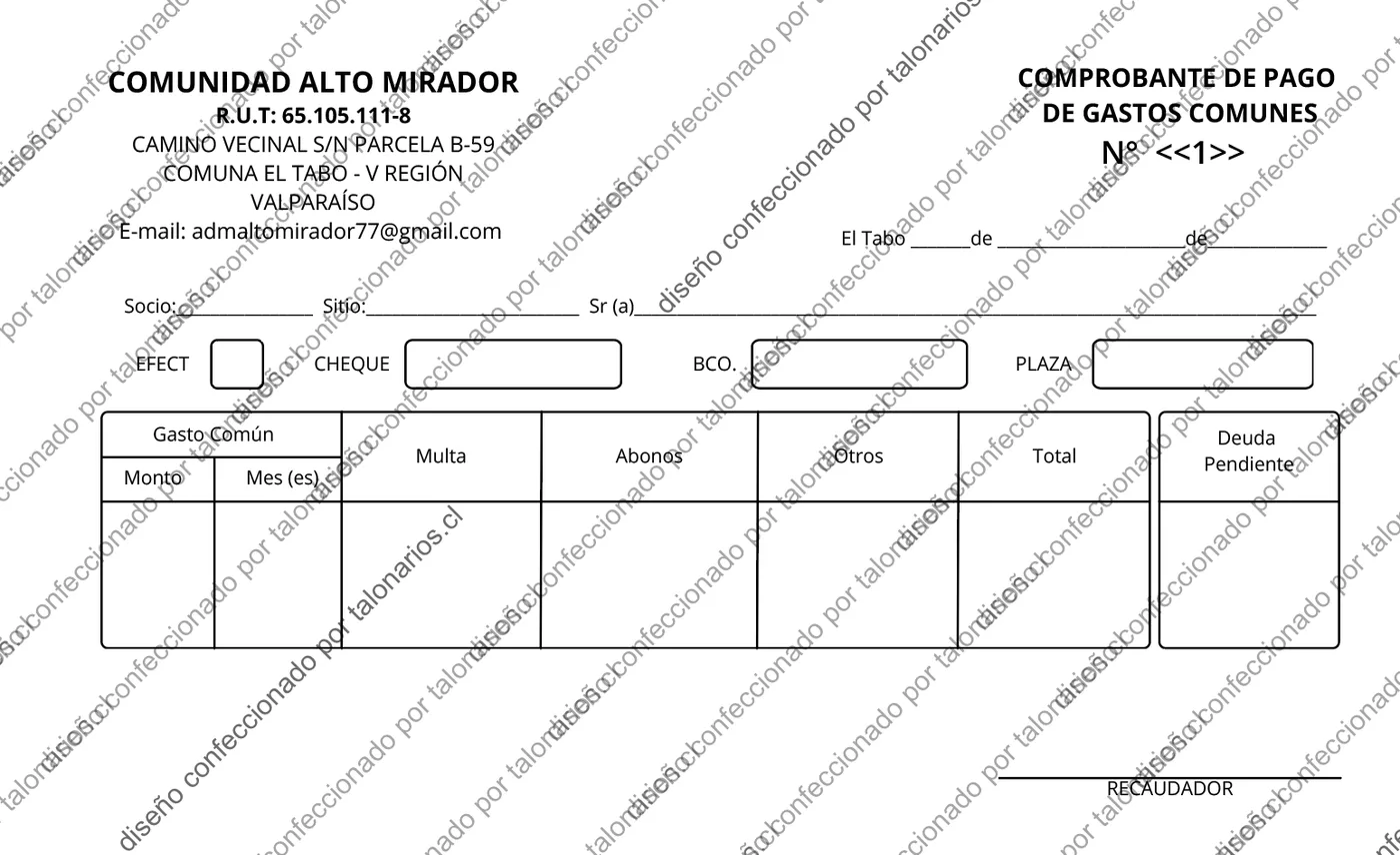 Muestra de comunidades en tamaño Media carta