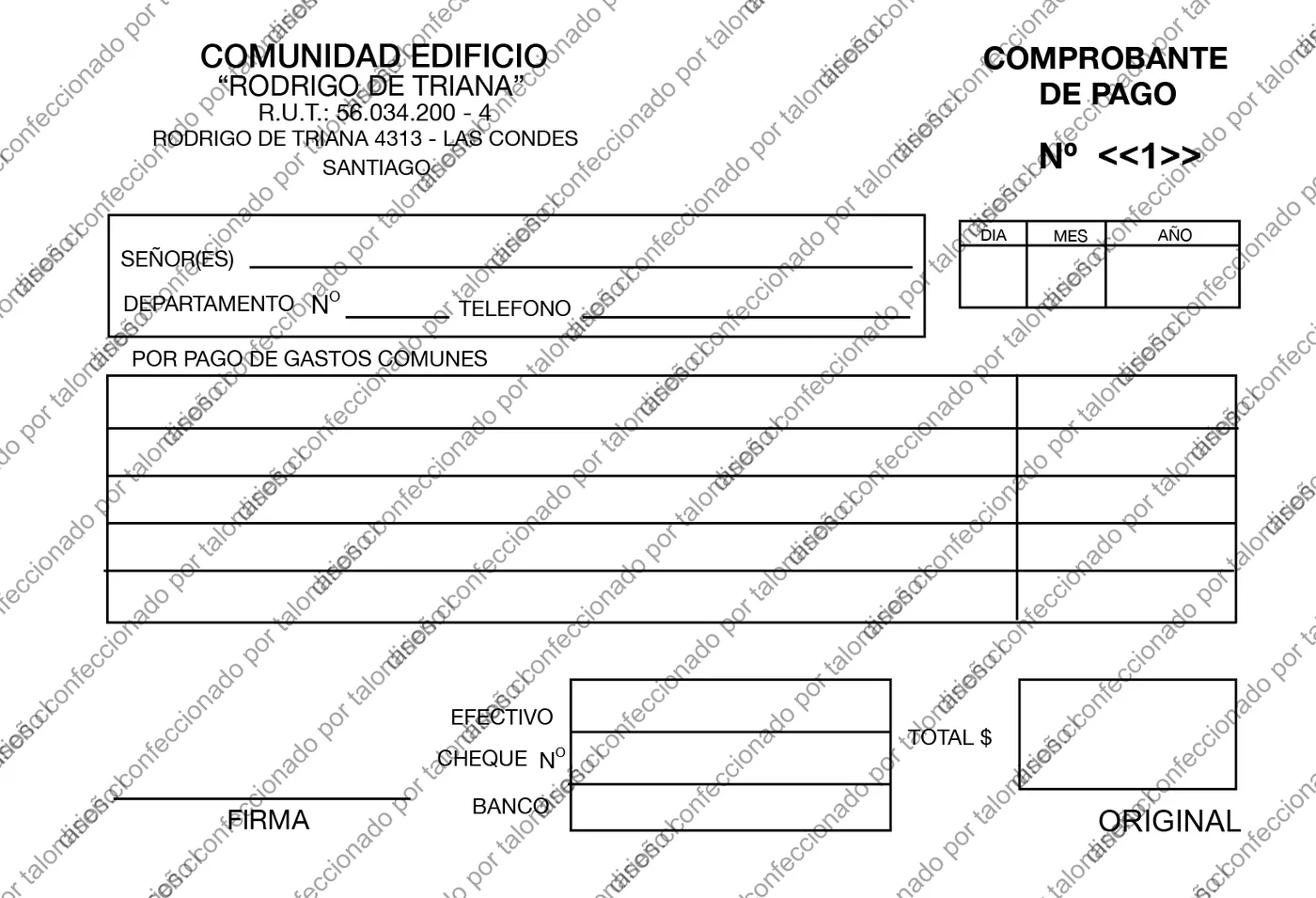 Muestra de comunidades en tamaño Media carta