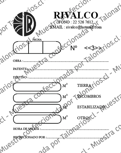 Muestra de reports en tamaño Cuarto carta